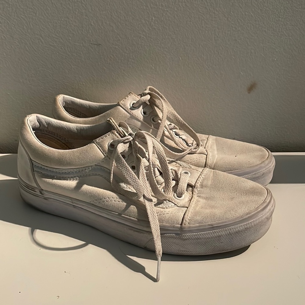 white low top vans